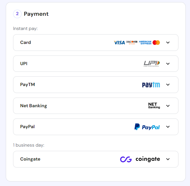 Hostinger payment options