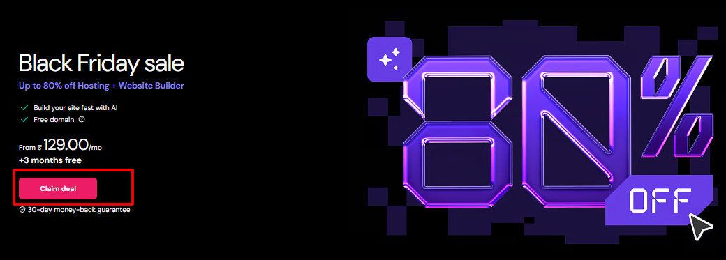 Hostinger Black Friday India