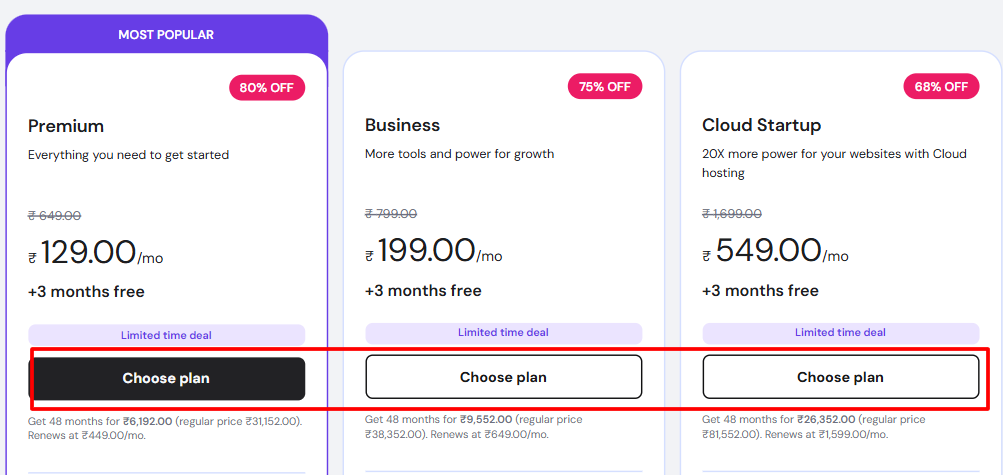 Hostinger Black Friday price